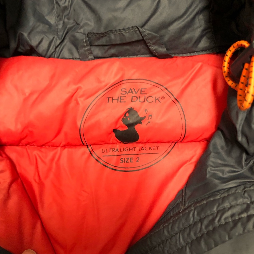 Save the Duck Women’s Ultralight Jacket Long Puffer Lightweight Down Alternative - Picture 4 of 14